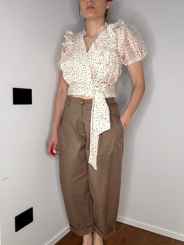 PANTALONE BALLON "BODINERO" CACAO