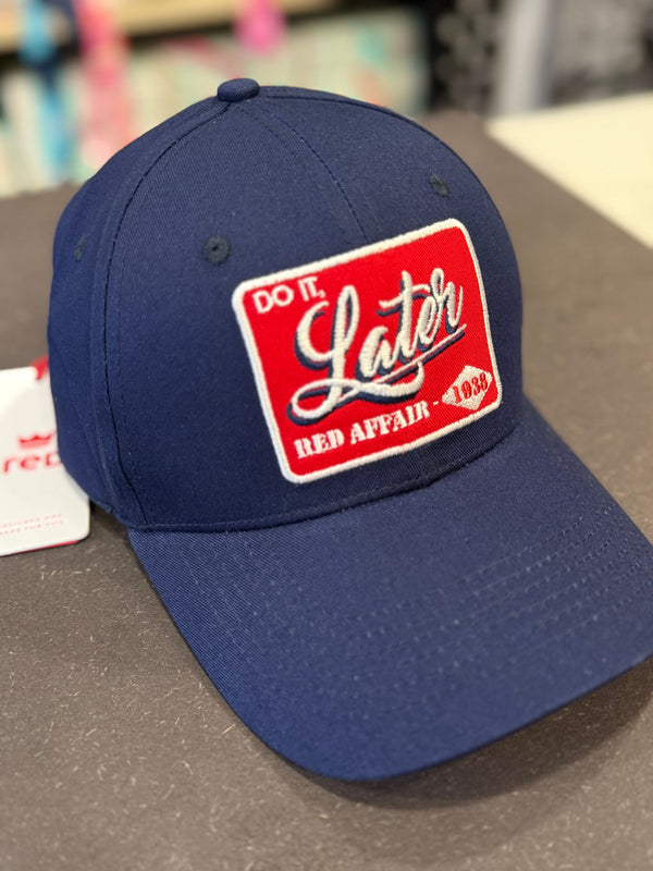 RED BERRETTO UOMO "DOT IT LATER"