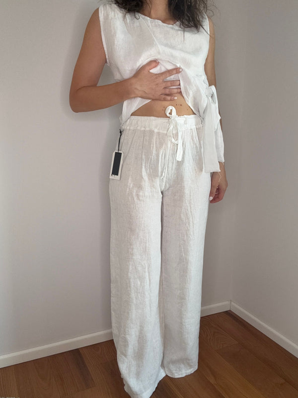 PANTALONE "THODAMI" BIANCO