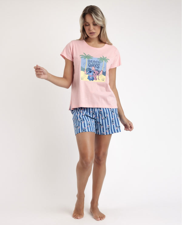 LILO & STITCH PIGIAMA DONNA CORTO 63287