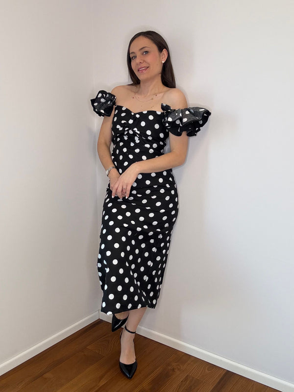 ABITO "PARIGI"POIS NERO