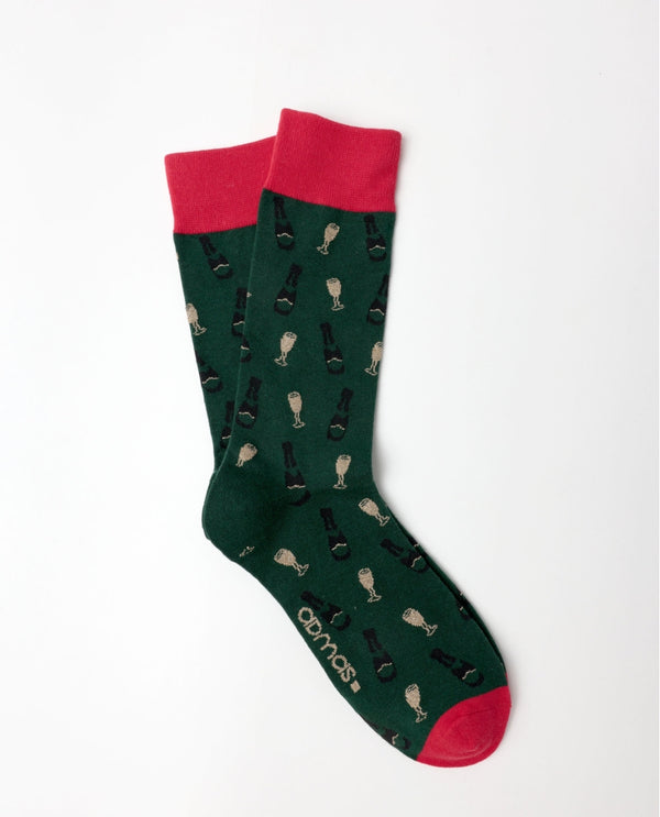 ADMAS CALZINO VERDE "SPUMEGGIANTE"