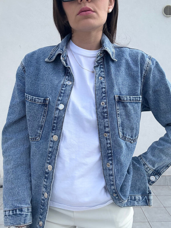 CAMICIA IN DENIM BASIC