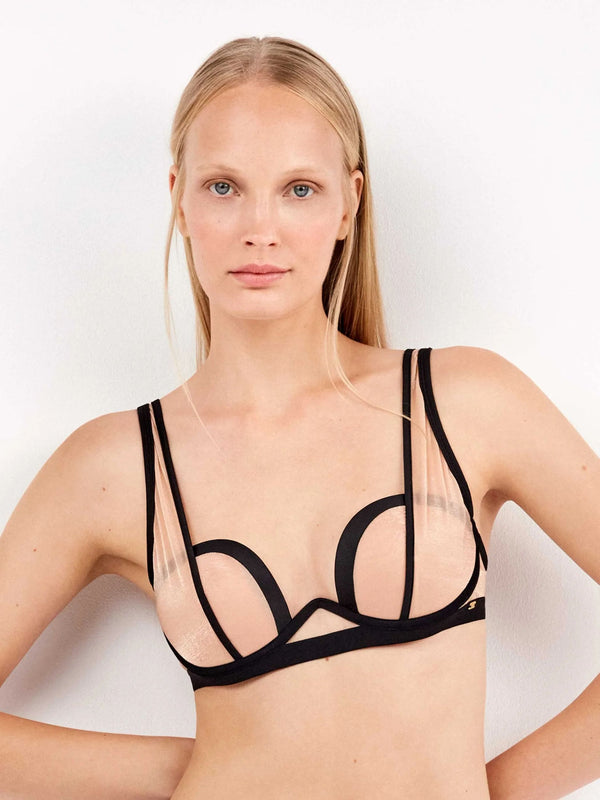 GISELA  REGGISENO DONNA BRALETTE IN LUREX SEMIVELATO