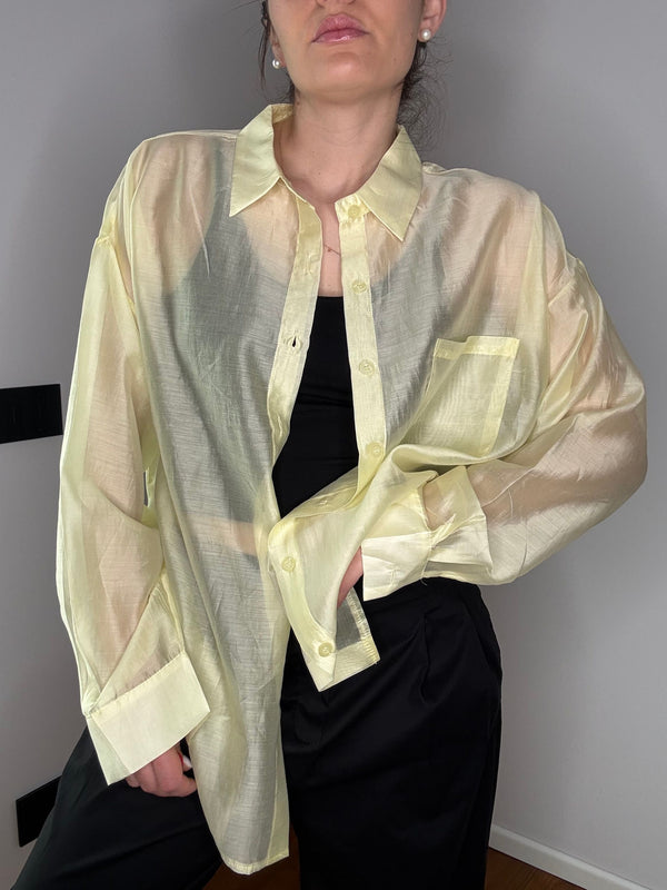CAMICIA VELATA GIALLA