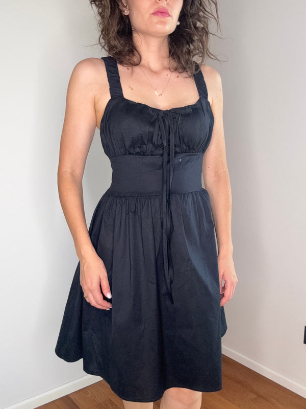 ABITO "PRISCILLA2 98%COTONE BLU NOTTE