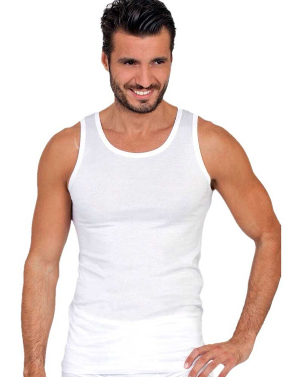 LEABLE CANOTTA UOMO IN FILO DI SCOZIA 1474