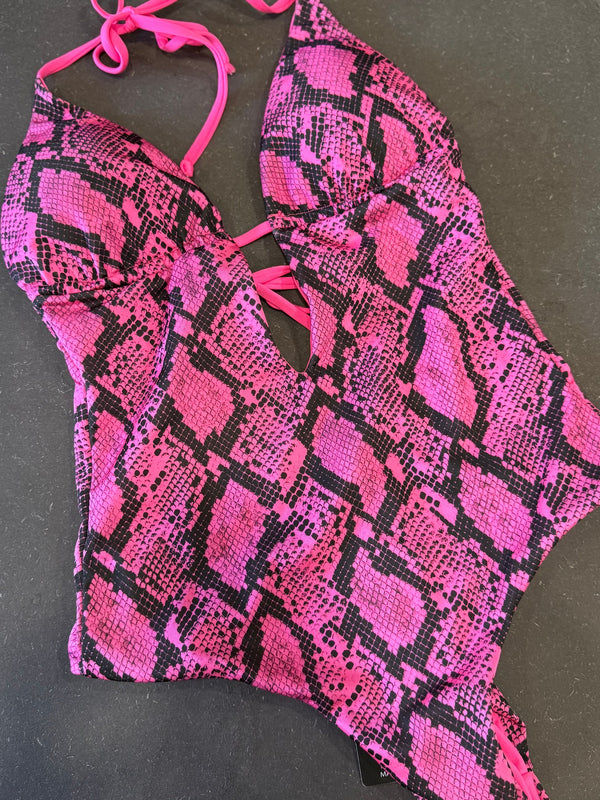 MATINèE BIKINI INTERO PITONATO ROSA