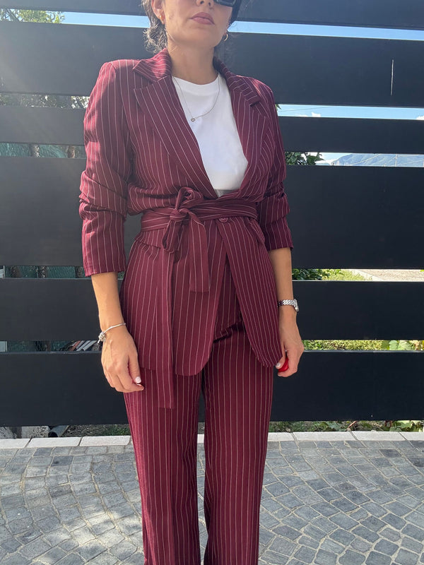 TAILLEUR "GESSATO CON FUSCIACCA" BORDEAUX