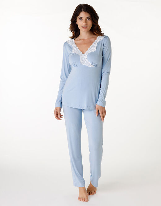 LOVABLE PIGIAMA DONNA SCOLLO CON PIZZO