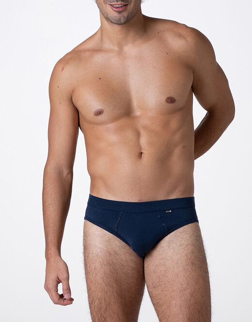 LOVABLE BIPACK SLIP UOMO "COTTON STRETCH" FONO BLU