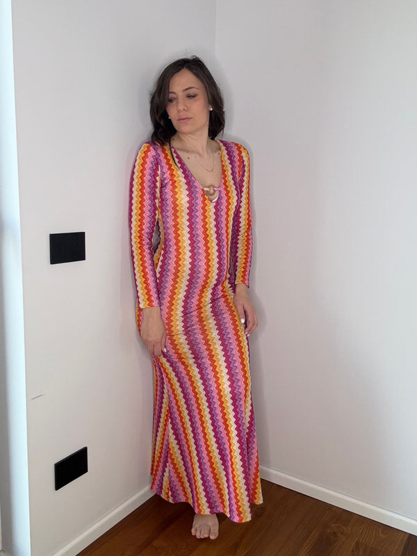 ABITO "MISSONI" LUNGO ROSA