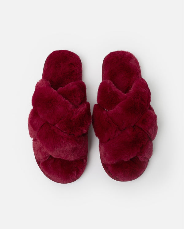 ADMAS PANTOFOLA INCROCIO DONNA "ROJO"