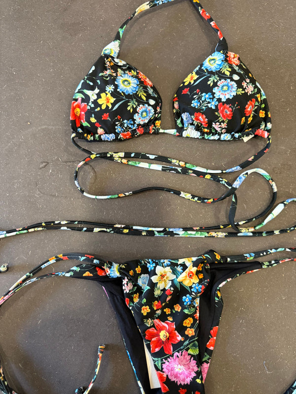 MATINèE BIKINI FIORI NERO