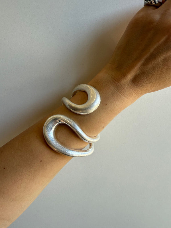 BRACCIALE OVALE BOMB ARGENTO