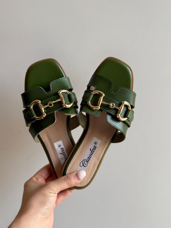 PANTOFOLA MODELLO GUCCI VERDE