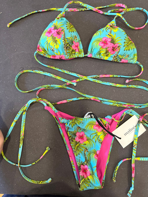 MATINèE BIKINI GIRAFFA AZZURRO