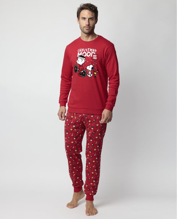 PEANUTS PIGIAMA UOMO "SNOOPY"NATALE